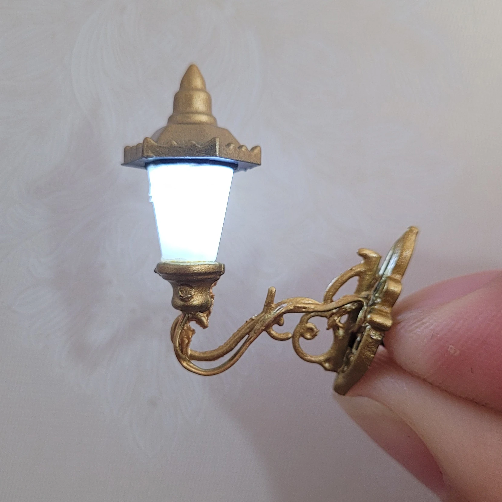 

1:87 Ho Scale Vintage Wall Mount Lamps Gooseneck Light Model Making Park Lamps/train/railroad Layout Warm/cold White