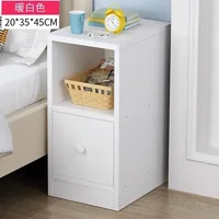Table de chevet simple et moderne, petite table de chevet pour chambre à coucher, casier de rangement ultra-étroit, casier mural pour crevasses 6