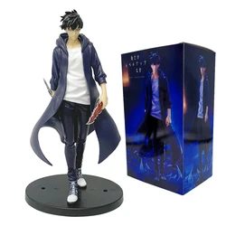 Solo Leveling Sung Jinwoo 21cm PVC Action Figure - Collector's Display Anime Merchandise (A - with box)