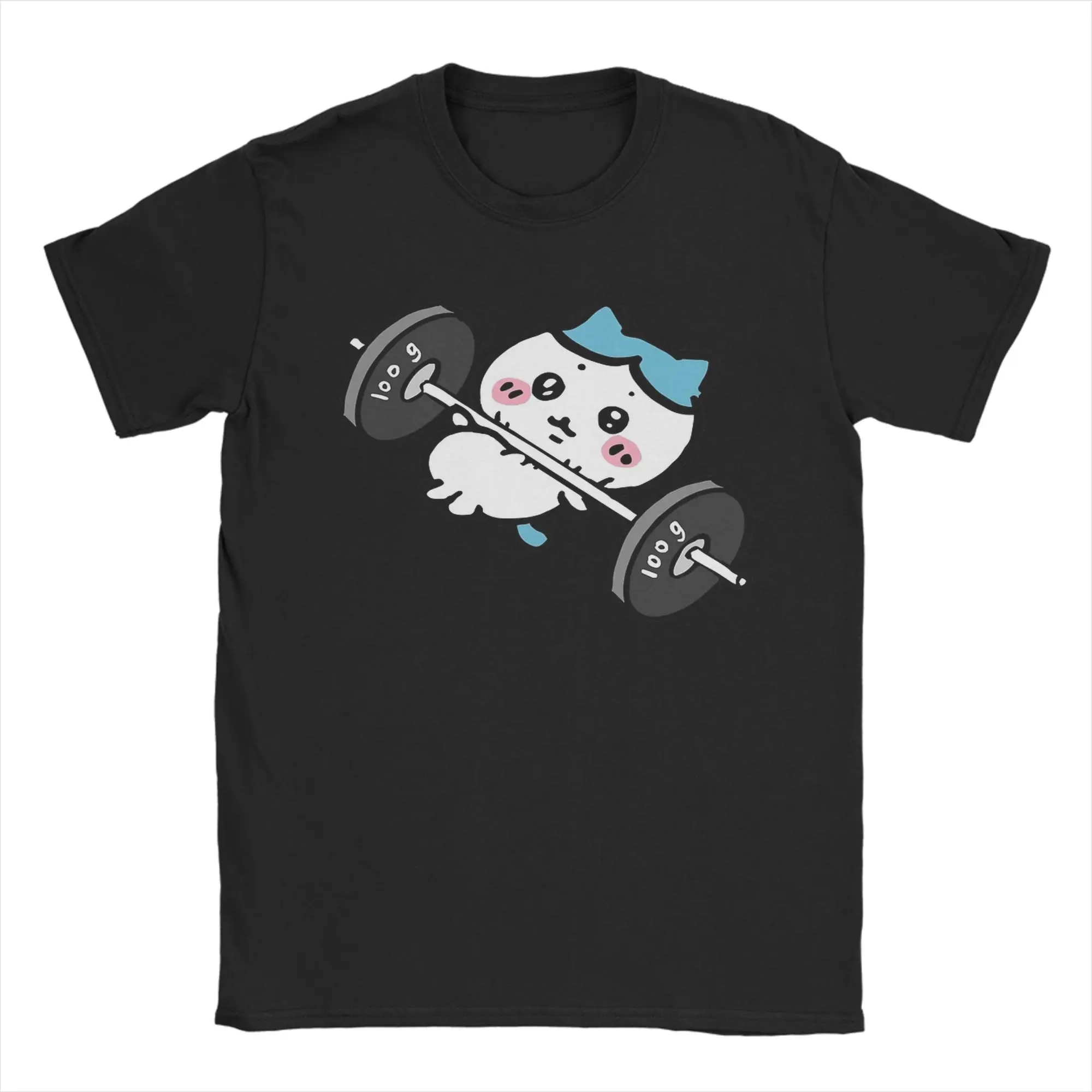 T-Shirts Hachiware Chiikawas Fitness-Workout Lustige T-Shirts Kurzarm-T-Shirts Rundhals-Kleidung mit Grafik