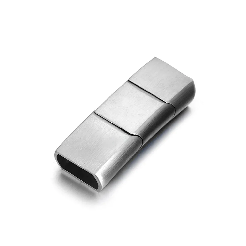 Fermoir Magnétique Pour Bracelet 12x6 Mm - Acier Inoxydable, Puissant, Facile à Clipser