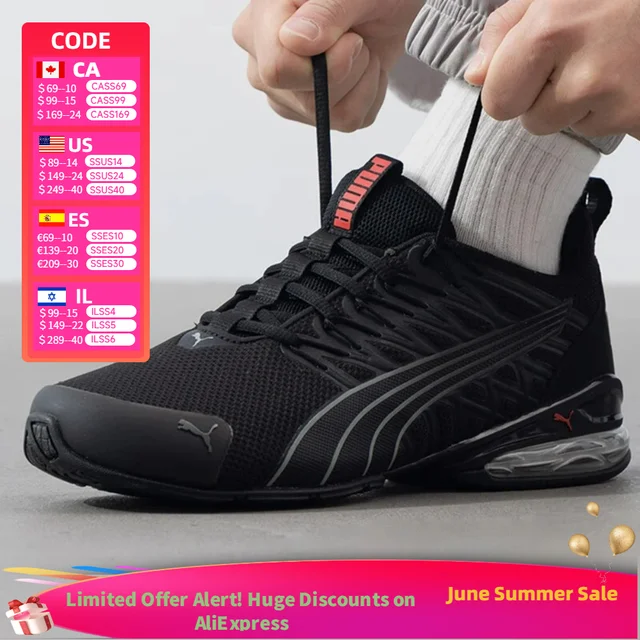 PUMA Voltaic Evo Unisexe, Chaussures de course décontractées basses et confortables, légères et amortissantes, Noir 379601-01 1