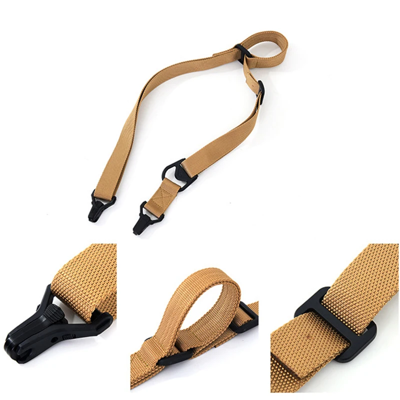 Enhanced Tactical Rifle Sling Lanyard - Adjustable Nylon Shoulder Strap for Safety and Versatility