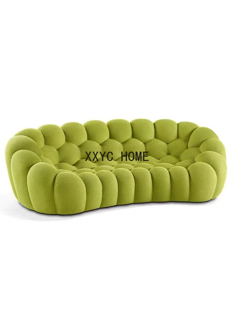 

Italian Minimalist Bubble Leisure Sofa Living Room B & B Internet Celebrity Villa Curved Designer Fabric Sofa furniture