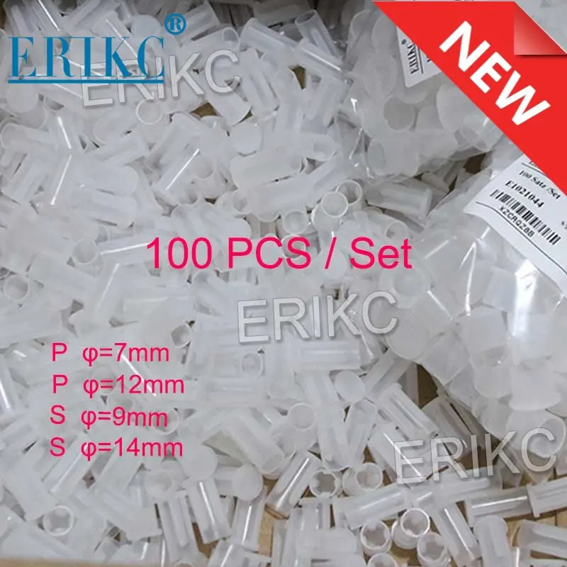 Plastic Caps Diesel Common Rail Injector Nozzle Dust Cap Injector Washer Shims Fuel Injector Seals 7mm/9mm Inner Diameter 12mm/14mm For BOSCH Injector Nozzle