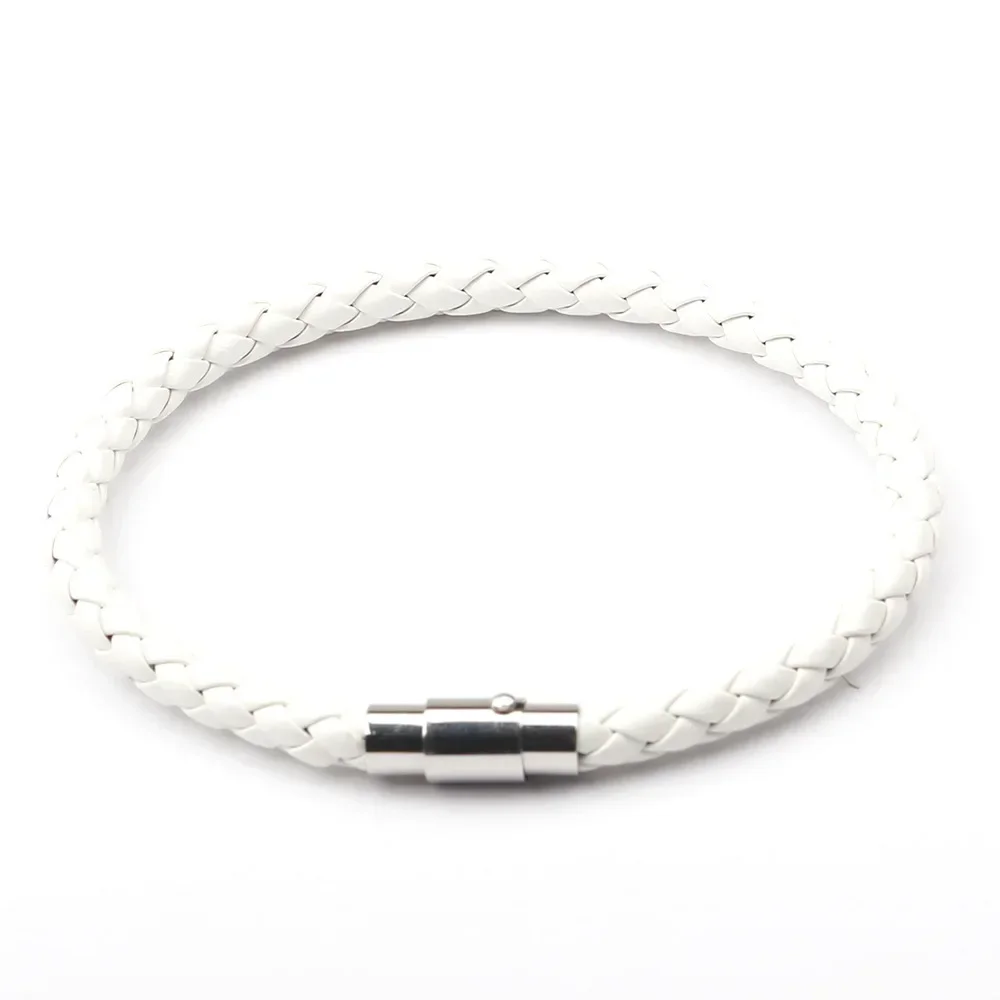 Bracelet Jewelry New Trendy Men Black Leather Bracelet Friendship Bracelets & Bangles Pulseras Hombre Punk Men Jewelry Christmas Gift SL019