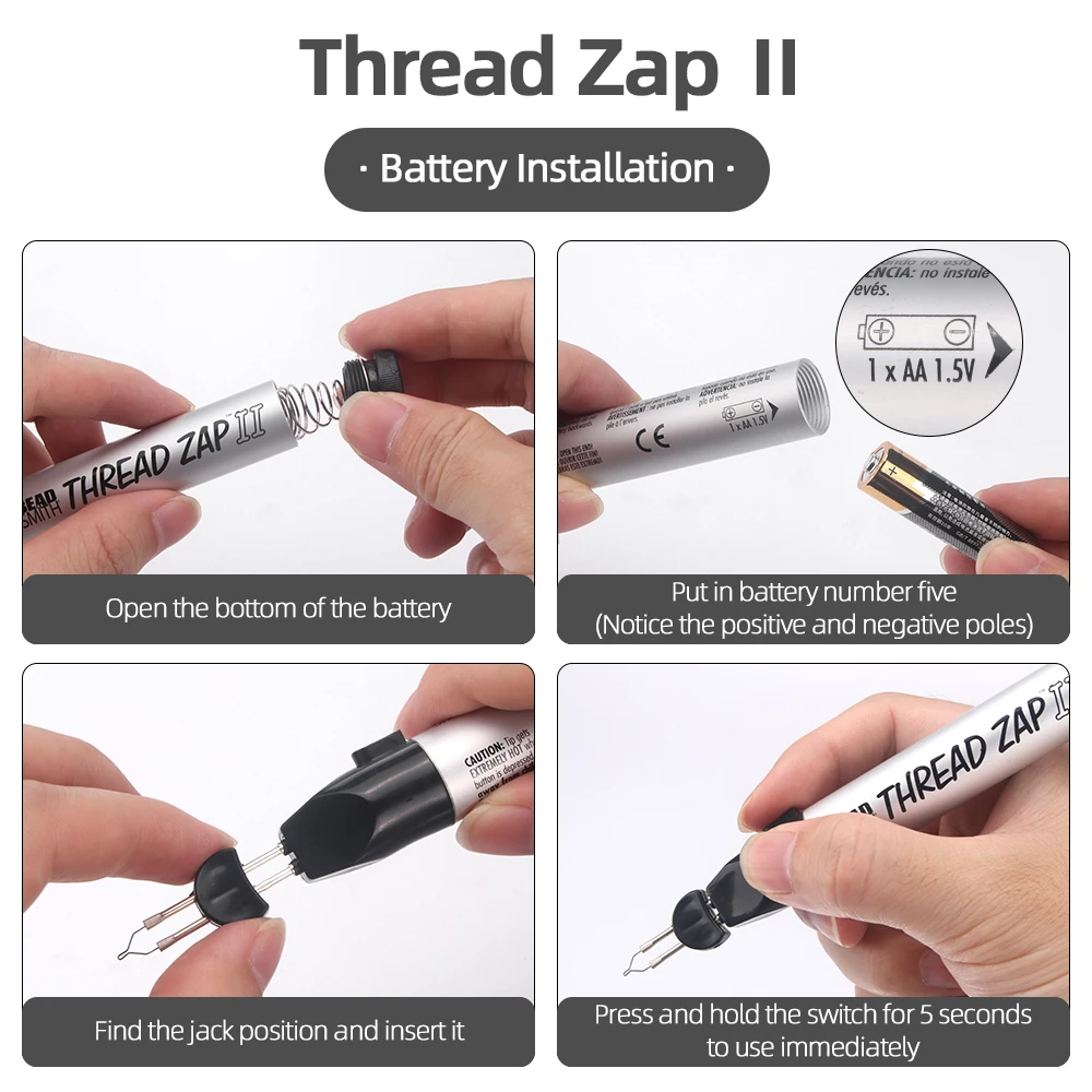 Beadsmith Thread Zap II Thread Burner Tool or 2 Replacement Tips Cordless  Tools