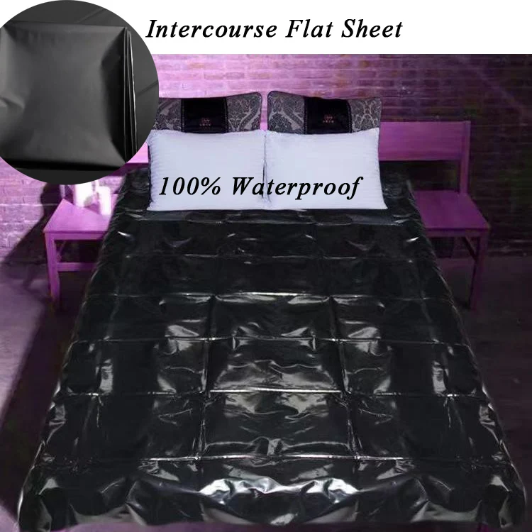 Description Picture 2 of itemLeather Waterproof Bedding Pvc Vinyl Sex Cushion Mat Bed Sheet Allergy Relief Bed Cover Sheets For Adult Couples Sex Play SPA