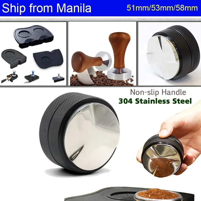 

51/53/58mm Coffee Tamper 3 Angled Slopes Palm Tamper Coffee Distributor Espresso Distribution Tool Coffee Accessories