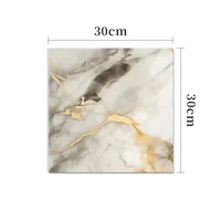 PVC Imitation Marble Wall Stickers Self-adhesive Floor Stickers Waterproof Bathroom living Room Decoration Decals 30*30cm 5