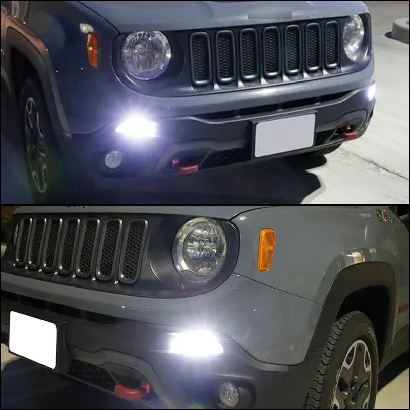 BMTxms 2Pcs P21/5W LED DRL  ְ  Ʈ 2015-up Jeep Renegade 12v 1157 led BAY15d Canbus 6000K ũ ȭƮ