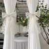 Lace Curtains Bow Ties Tiebacks INS Curtain Buckle White Beautiful Window Curtains Binding Rope Romantic Room Decor 3