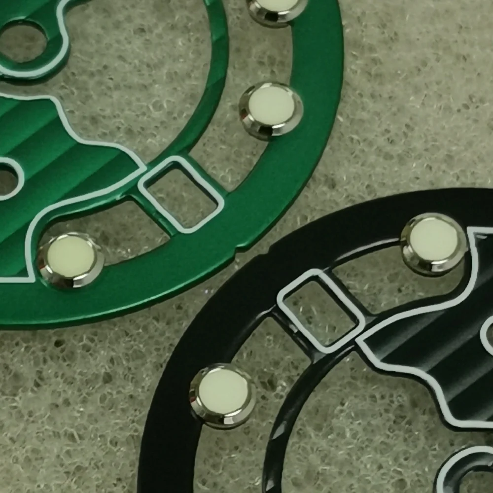 Luminous Hollow Watch Dial with 3 O'Clock Position - 28.5mm Watch Modification Accessory
