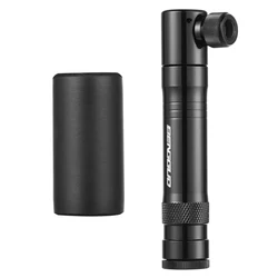 CO2 Bicycle Pump & Tubeless Tire Repair Kit with Dual Valve Inflator (Black)