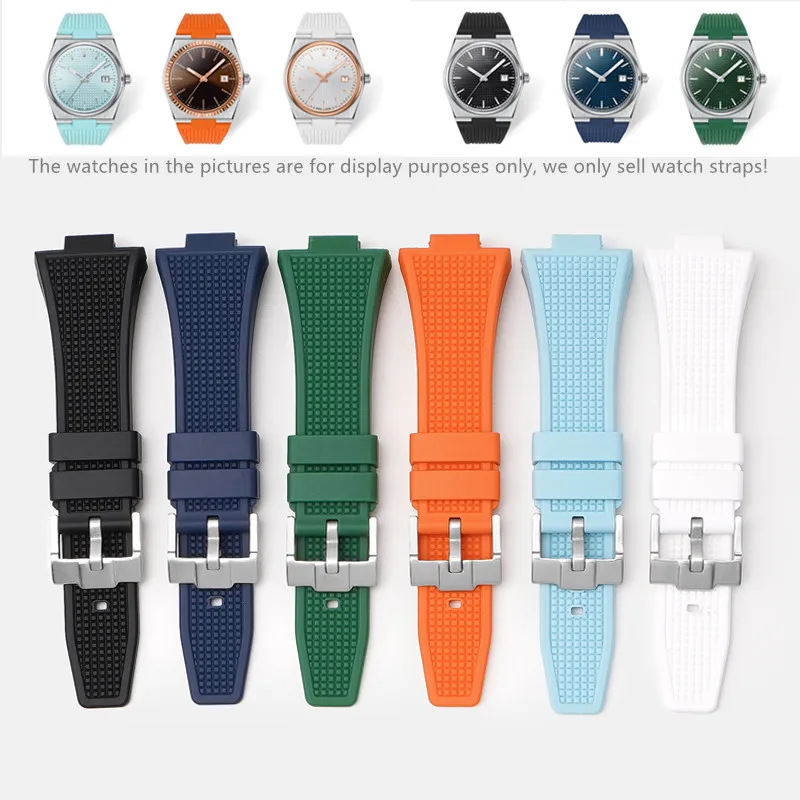 Cinturino In Silicone Premium Da 12Mm Per Tissot Prx T137.407 T137.410 Serie Fashion Watchband Accessori Braccialetto Di Ricambio Per Orologio