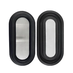 High - Performance Oval Bass Passive Radiator with Superior Elasticity and Tension - 120x59mm (Silver)