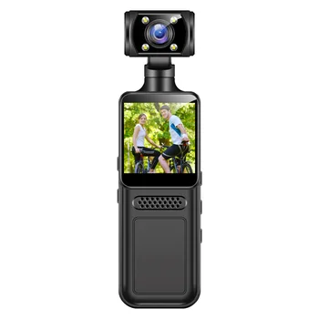 Mini telecamera 4K HD Video digitale portatile Registratore per appassionati di fitness Body Cam Visione notturna a infrarossi Videocamera per bici Sport DV