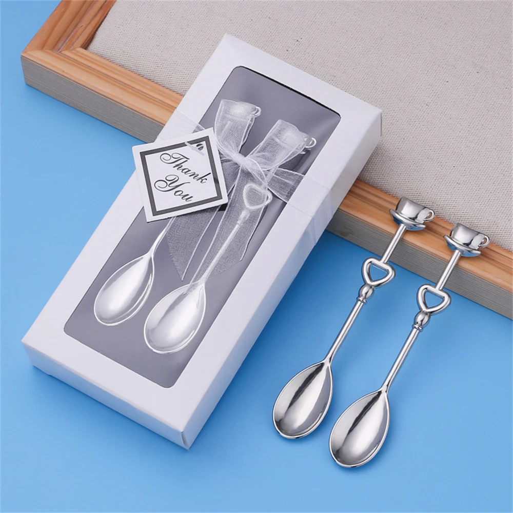 20set Heart Coffee Spoons Teaspoon for Wedding Party Favors Bridal Gift for Guests