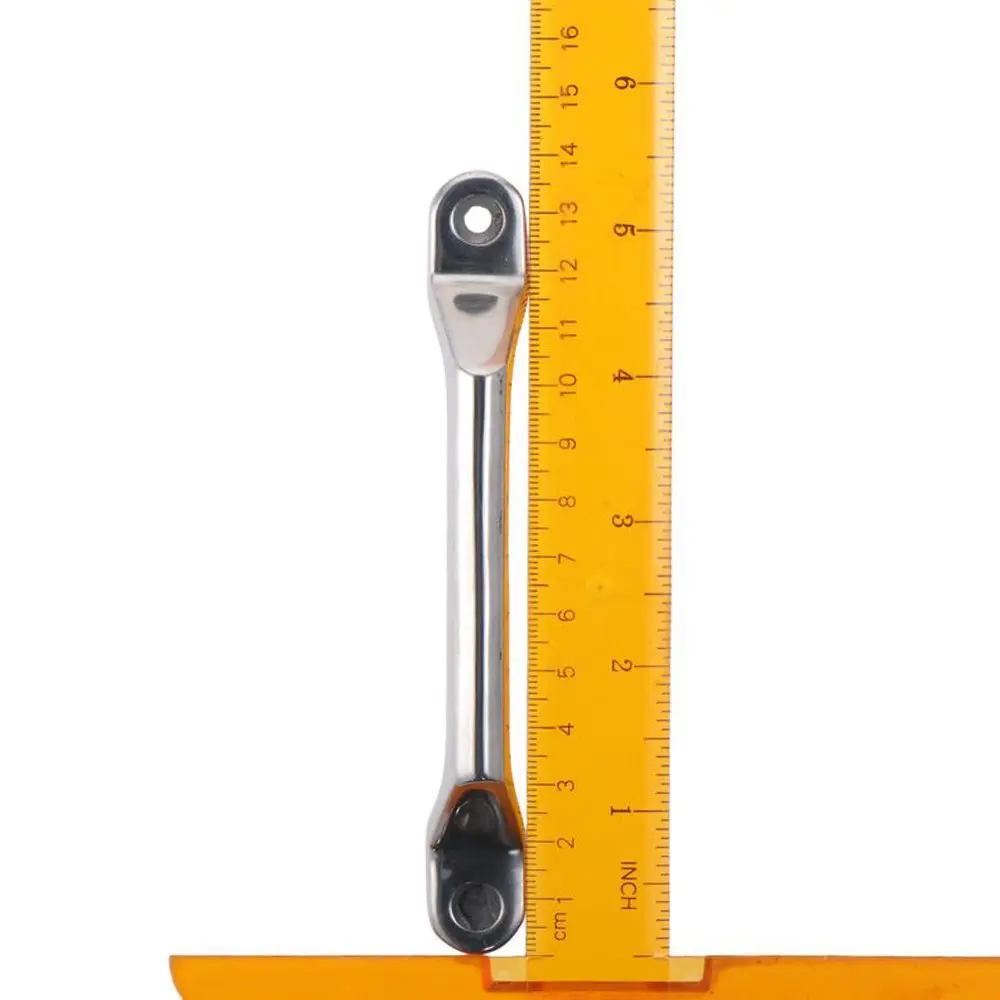 Description Picture 2 of itemStainless Steels Industrial Equipment Handles Flush Flat Base Solid Door Handle Silver 120mm Hole Center Cabinet Knoks