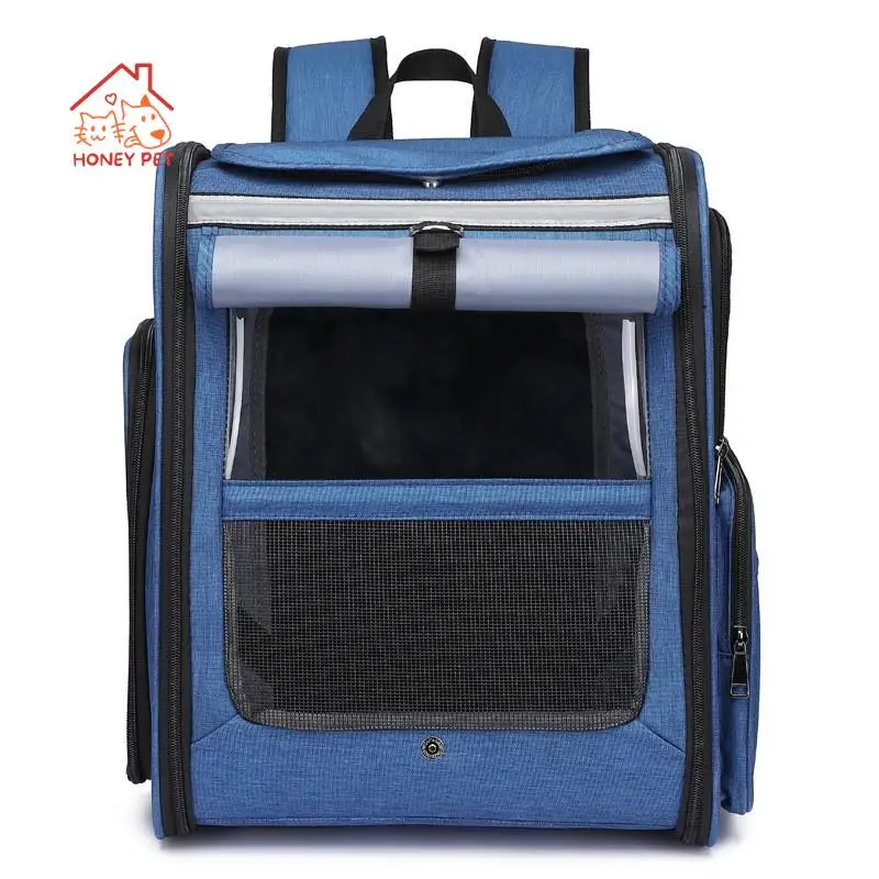 Foldable Pet Bag with Lever for Cats and Small Dogs Convenient Backpack for Going Out Dogs Necessary 1-10kg