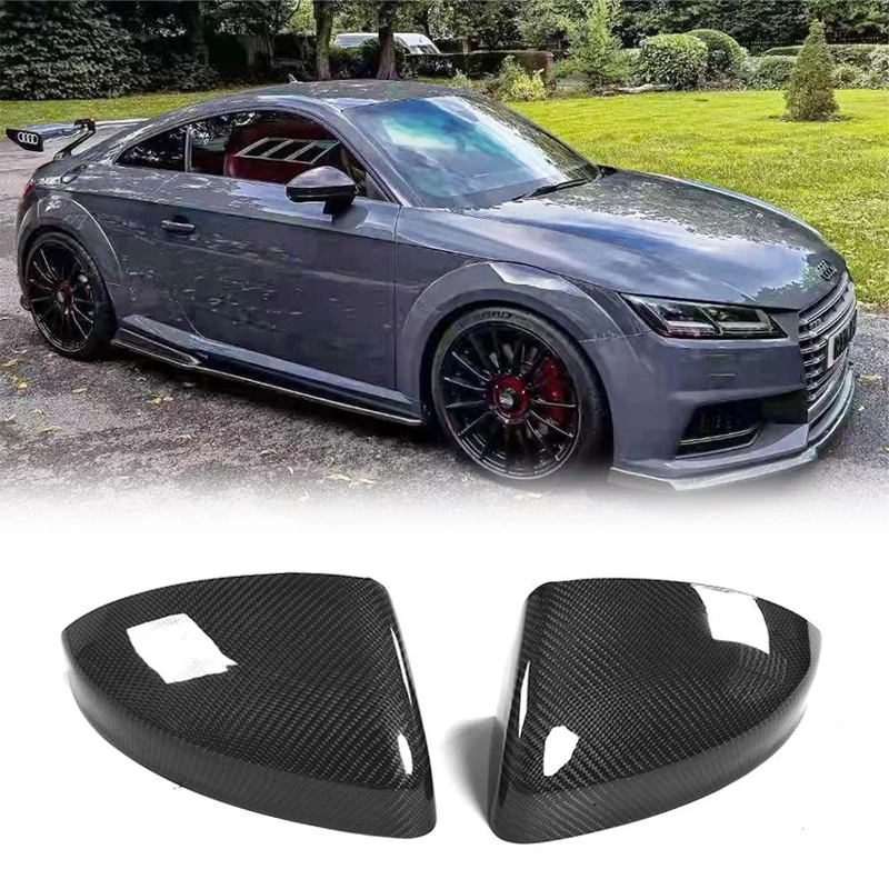 Carbon Fiber Rearview Mirror Cap Covers Trim for Audi TT MK3 Type 8S