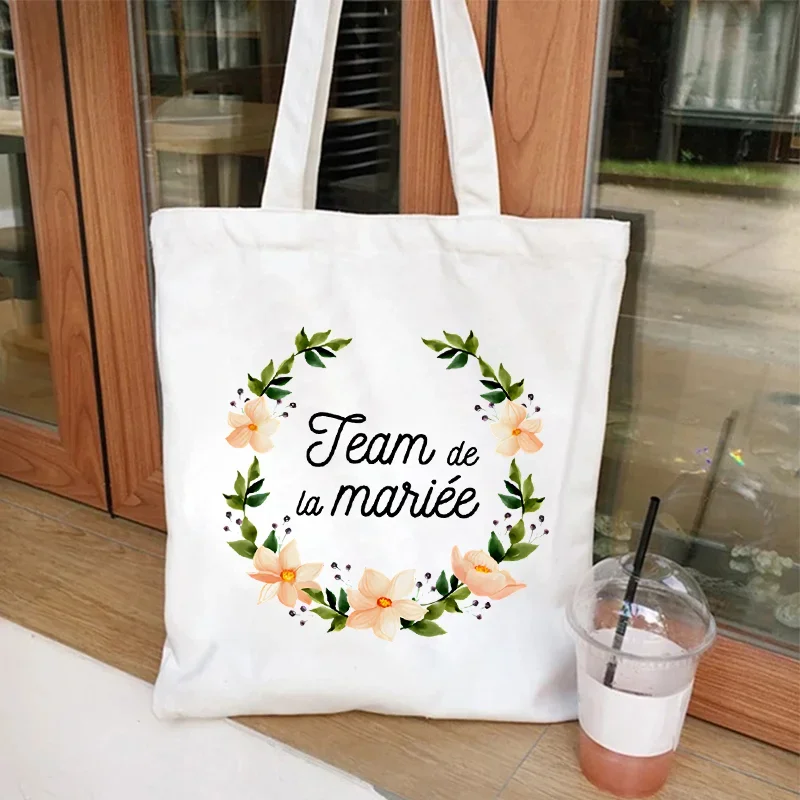 Bags for Bachelorette Party Shopping Bag Wedding Female Shoulder Bag La Mariee Hen Party Bachelorette France Women EVJF Bags