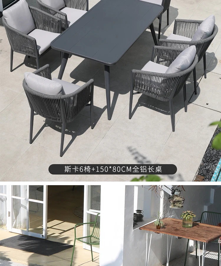 Luxury Outdoor Furniture Sets Italian Style Grey Garden Furniture Outdoor Sets Unique Sectional Rattan Lounge Muebles Home Decor