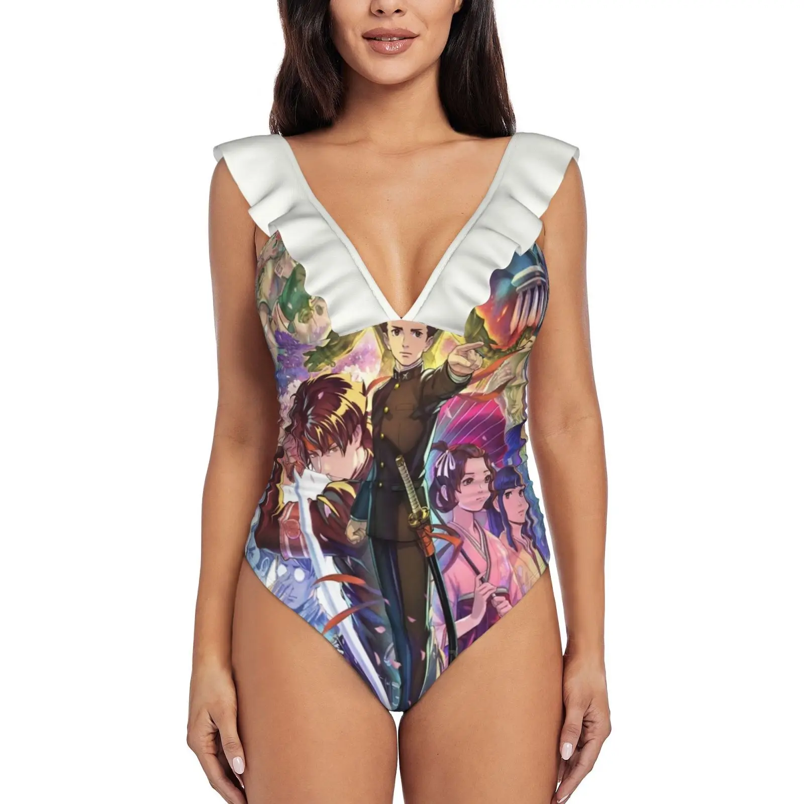 The Great Ace Advocator Chairs Costume Da Bagno Intero Arruffato Donna Sexy Monokini Swimwear New Beach Costumi Da Bagno Ace Advocator