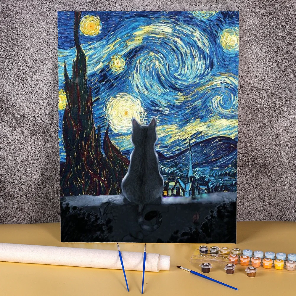 Abstract Oil Painting By Numbers 1