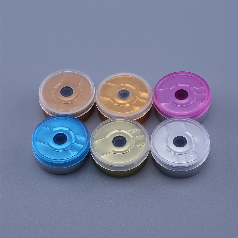 Medical Vial Cap Aluminum Cap Medical Bottle OD 20mm Diameter Aluminum Flip Off 100/1000PCS medical aluminum cap