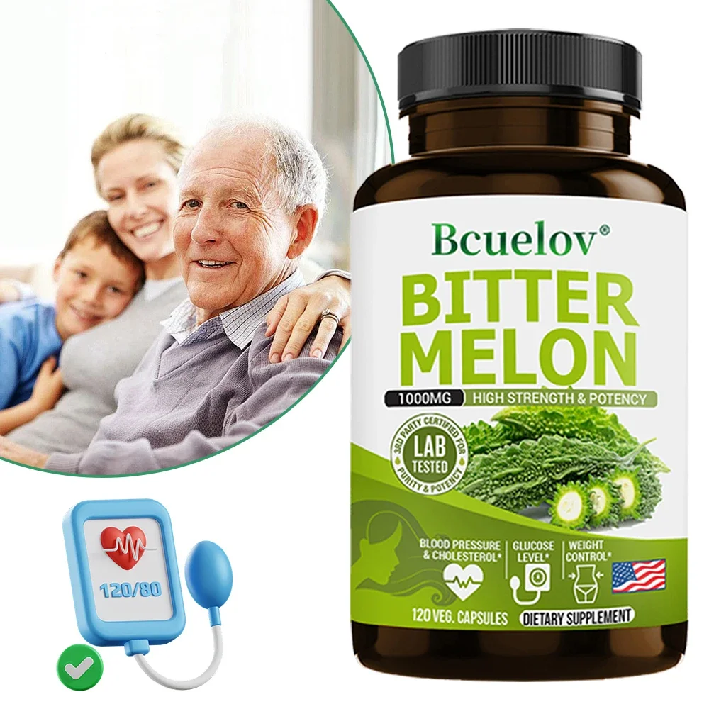 Bitter Melon Extract Capsules-Helps with blood sugar, blood lipids, cardiovascular protection, digestion, liver detoxification