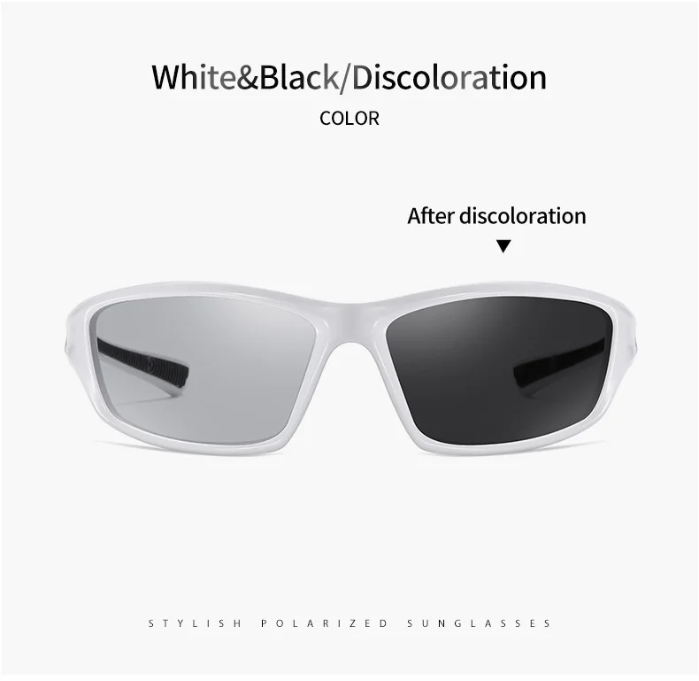VCKA Motion Myopie Polarisierte Männer Fahren Sonnenbrille Bunte Gläser -0,5 bis -6,0 Rezept TR90 Frauen Gläser UV400 Brillen – Detail 28