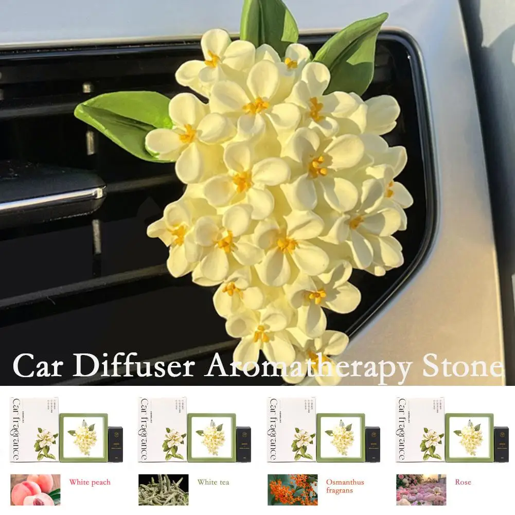 

Osmanthus Car Diffuser Aromatherapy Stone Car Air Freshener Perfume Car Machine Fragrance Lasting Aromatherapy Decor S5K8