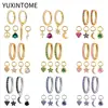 925 Sterling Silver Ear Buckle Hoop Earrings Sets Lightning/Spike/Sun Pendant Huggie Earrings Set For Women Fashion Jewelry