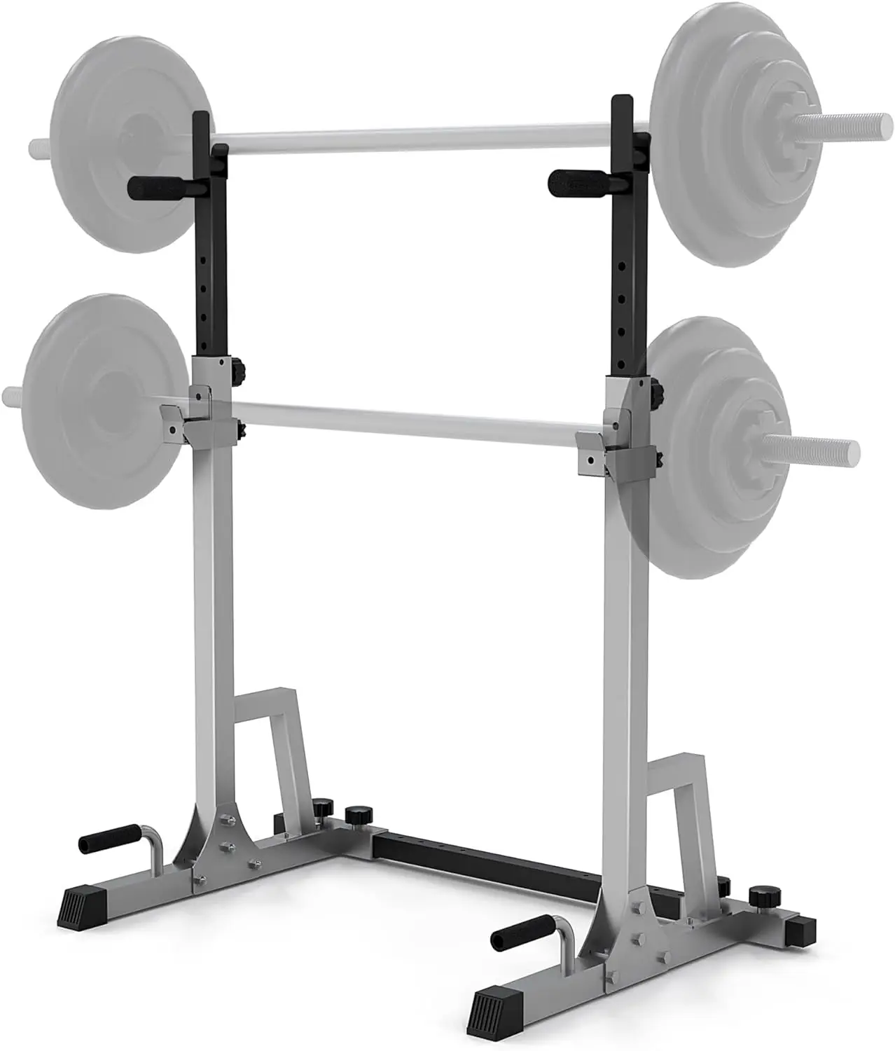 

Squat Rack, Barbell Rack, Multi-Function Bench Press Rack Push Up Adjustable Squat Rack with J Hooks for Home Gym Strength Train