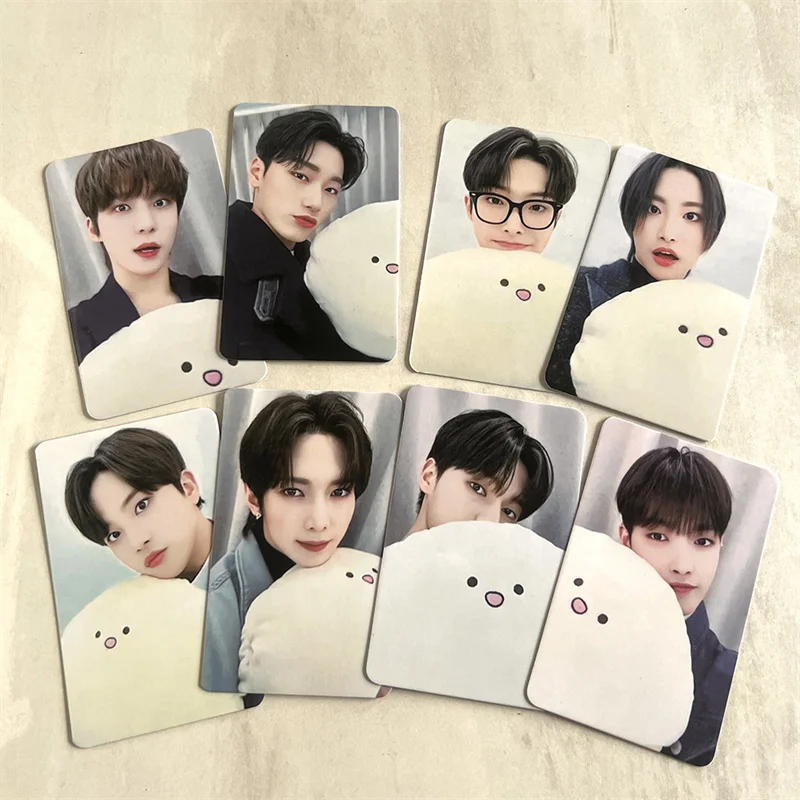 8pcs/set KPOP ATEEZ Group Album THE WORLD EP FIN WILL LOMO Card POB MUS ICART Hongjoong Seonghwa Yunho Yeosang Gift Postcard lomo cards