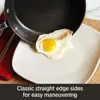 HA1 Hard Anodized Non Stick Fry Pan Set 3 Piece, 8, 10, 12 Inch, Induction, Oven Broiler Safe 500F, Lid Safe 350F, Skil 5