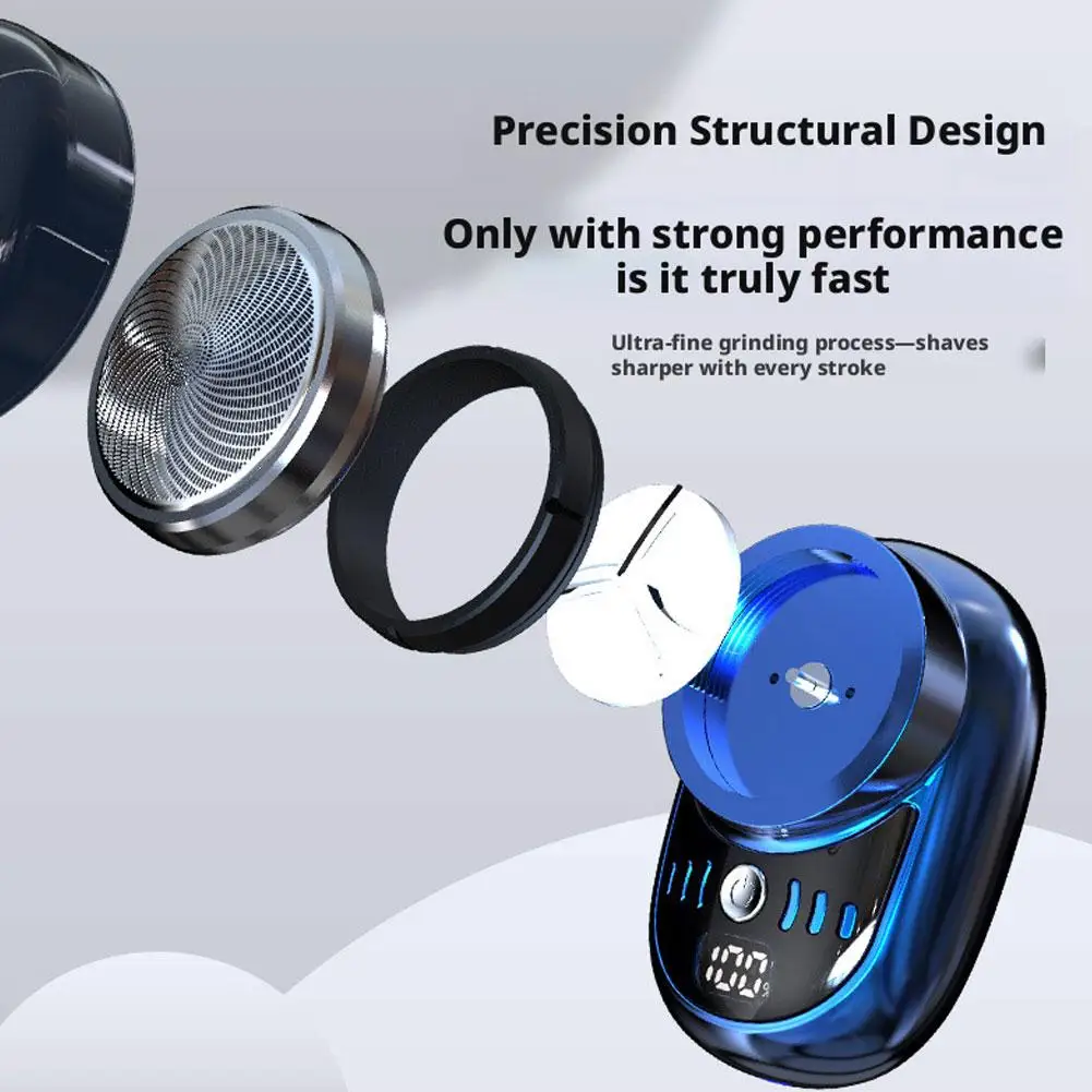 Portable Mini Electric Travel Shaver For Men Pocket Size Micro USB Rechargeable Painless Cordless Trimmer Knife Face_voghion.com