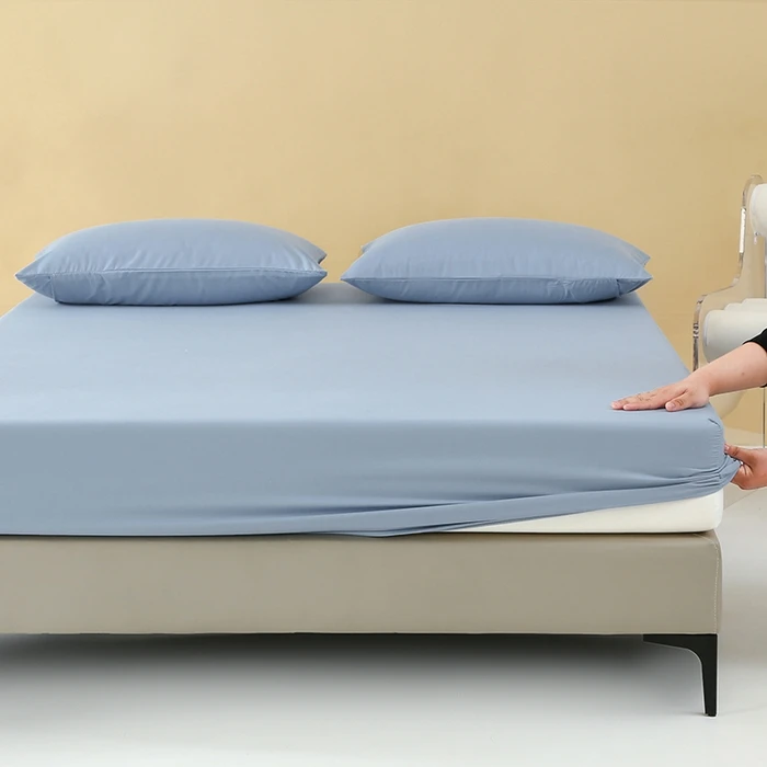 1pc Fitted Sheet - Machine Washable, Non-Printed, Woven,  Up to 11.42inch Pocket Depth ( without Pillowcase Included) 5