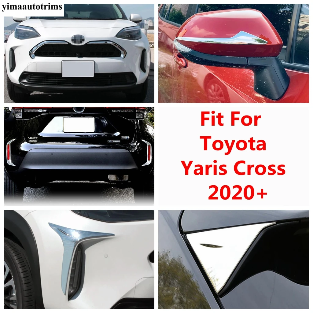 

Front Rear Fog Light Lamp Eyebrow /Rearview Mirror / Middle Grille Strip Cover Trim For Toyota Yaris Cross 2020-2023 Accessories