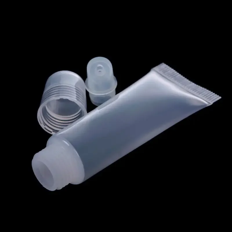 5pcs 10ml Empty Tubes Lip Gloss Balm Clear Cosmetic Containers