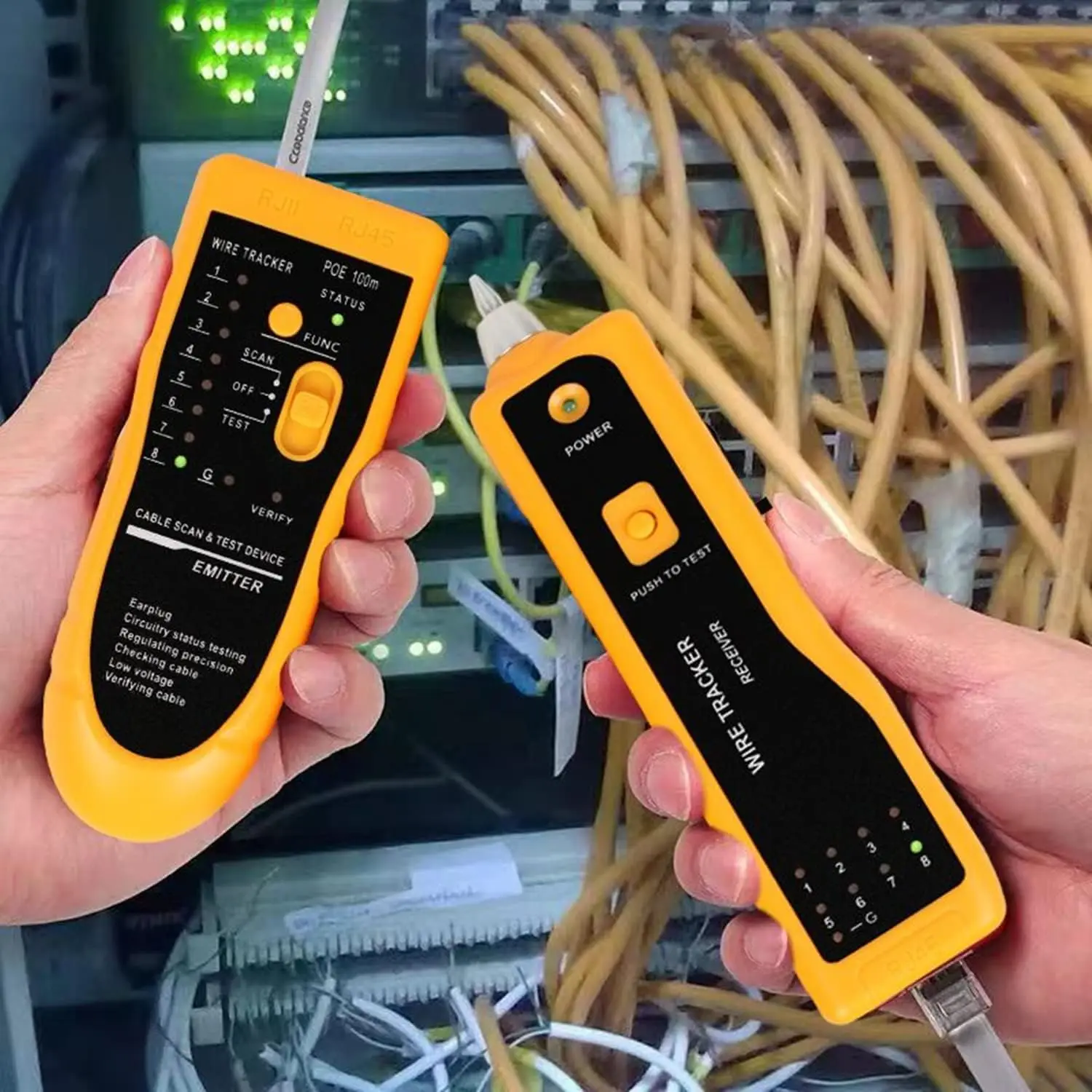 Network Tool Kit RJ45 Crimp Tool Pass Through Crimper Wire Tracker Punch down Tool Stripper Cutter Cat6 Connectors ethernet crimping tool network crimper cable stripping tool punch down tool network tool set wire cutters