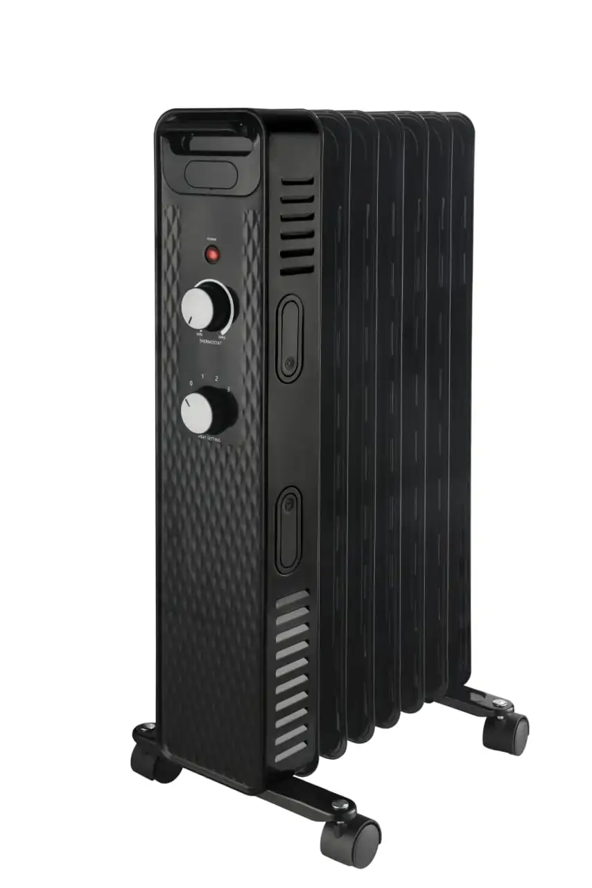 Mainstays 1500W Mechanical Oil Filled Electric Radiator Heater, WSH07O2ABB,  Black - AliExpress
