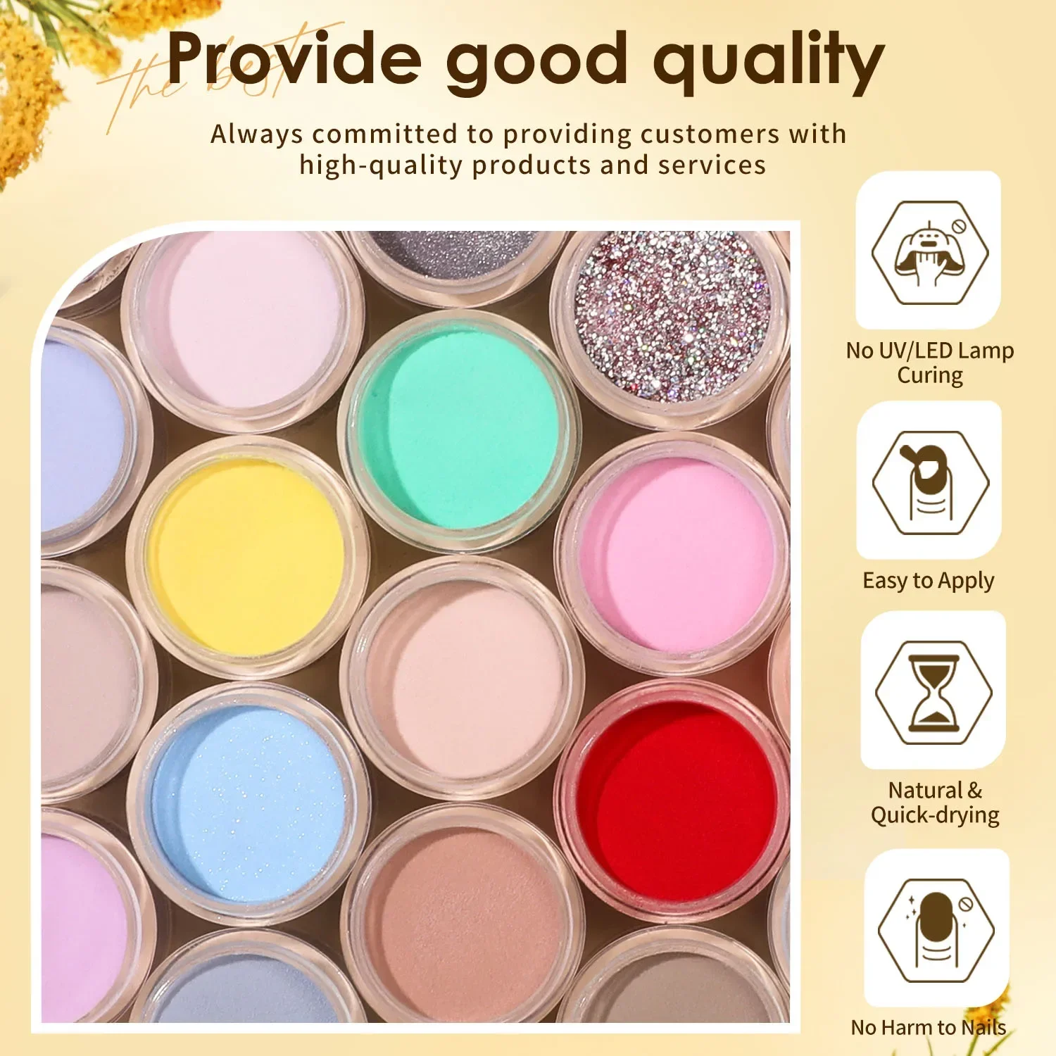 36 color Acrylic powder gift box set, used for 3D nail extensions, long-lasting beauty, giving mothers a high-end gift for GF 3