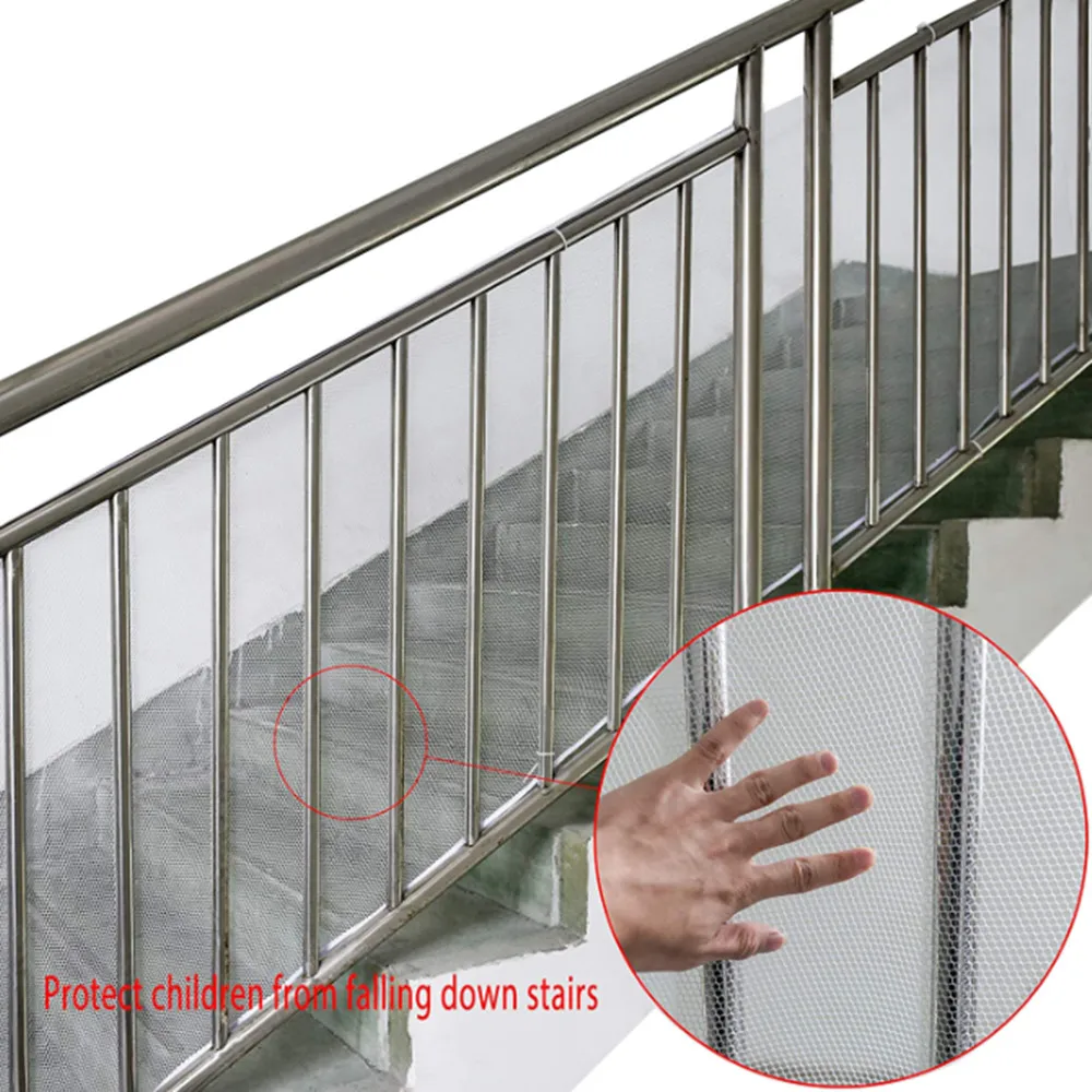 Durable Child Safety Protective Net Multipurpose Guard Deck Fence Fine Mesh Protect for Balcony Garden Yard Stairs safety net building anti against falling net grid nylon net balcony window staircase fence mesh garden protective children cat