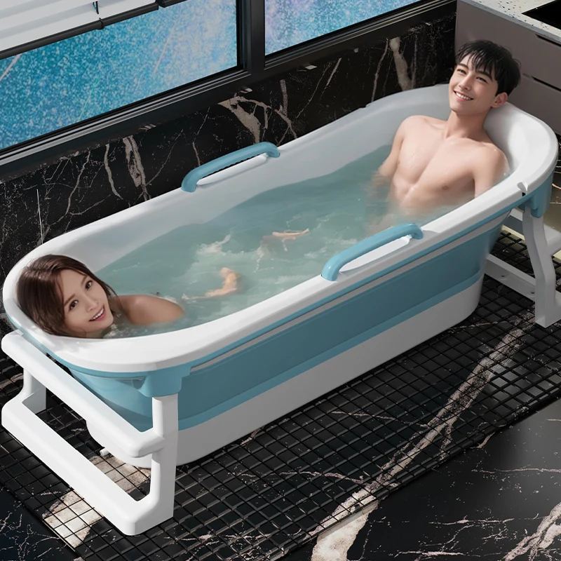 

Big Size Collapsible Bathtubs Plastic Bathroom Portable Folding Bathtub Hot Baby Jaccuzzi Baignoire Pliable Adulltes Furniture