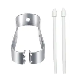 Tweezer Stylus Pencil Nibs - Silent Smooth Pen Tips Replacement (White - 2 Tips - Tweezer)