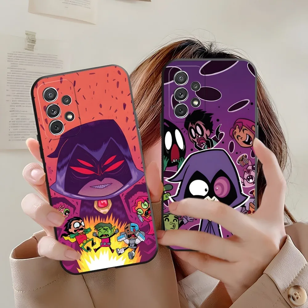 Teen-Titan-Go Cartoon Phone Case For Samsung Galaxy A31 A33 A21 A13 A22 A32 A50 A34 A54 A14 Back Cover