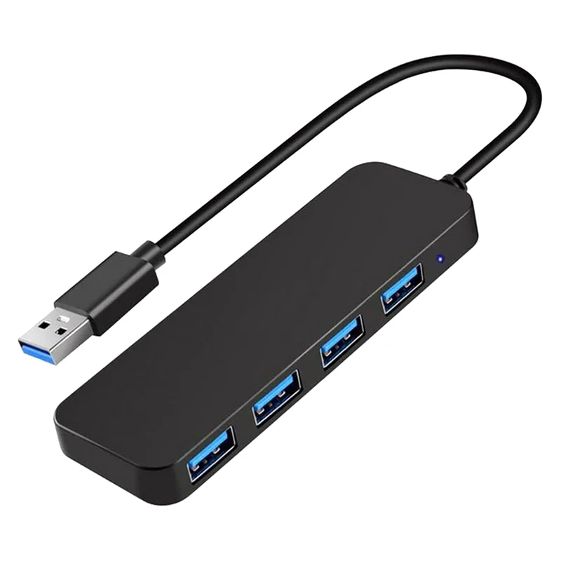 Hub Usb A 4 Porte, Hub Usb 3.0 Usb Splitter Espansore Usb Per Laptop, Unità Flash, Hdd, Console, Stampante, Fotocamera, Tastiera