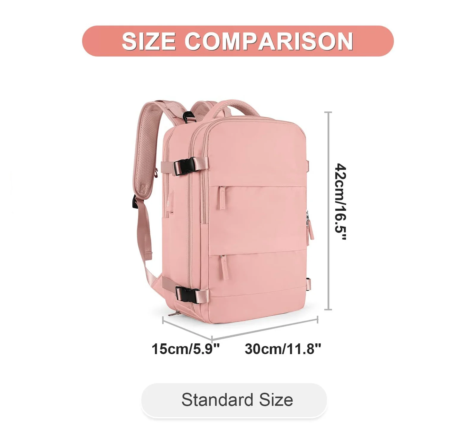 Travel Backpack Cabin Plane 40x20x30 Large Capacity Waterproof Wet And Dry  Partition Suitcase Laptop Backpack For Women With USB